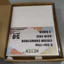 50 Sheets 130lb Cream Cardstock, 8.5" x 11", Extra Heavy Duty Off-White Paper for Card Base DIY Craft Card Making, 130LB Cover 350 GSM