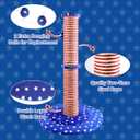 34.3" Tall Cat Scratching Post Clearance,Heavy Duty Sisal Scratch Post for Indoor Large Cats,Cute Cat Tree Tower with Interactive Hanging Ball