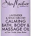 SheaMoisture Bath, Body and Massage Oil Lavender Wild Orchid Calming Moisturizer for Sensitive Skin 8 oz