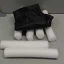 MAXTID Door Draft Stopper for Bottom of Doors Large Door Sweep Under Door Light Blocker Adjustable 34" Black (34" (Up to 1.7" Gaps))