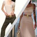 Wide Belts for Women, Vintage Leather Belt Western Cowgirl Hollow Belt Boho Waist Belt for Music Festival Dress Jeans (Brown, S)