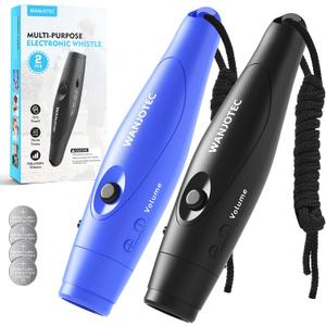 Electronic Whistle for Teacher Coache, 3 Tones Adjustable 130db Loudest High Volume Handheld Emergency Electric Whistles for Referee, P.E.Outdoor Sports Whistles with Lanyard