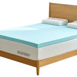 HOFISH 3 Inches Gel Infused Memory Foam Mattress Topper-Twin (Twin, 3 Inches Topper)