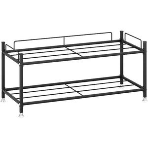 Free Standing Shoe Rack Metal Multi-Layer Storage Rack Storage Rack is Suitable for Balcony Foyer (Size: 23.6 * 9.8 * 24in) Space Saving (high 10.6in)