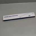 ZhiYo 136in Corner Cable Concealer, Corner Cord Hider for One Cord, Wire Covers for Cords, Paintable Cord Cover, Cable Management Channel, Raceway for Wall, Floor Baseboard, Ceiling - 8 x L17in