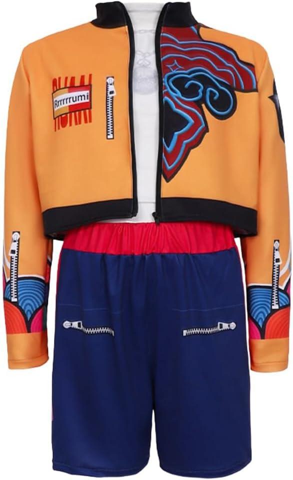 Girls Costume Cosplay Costume Pop Singers Outfit Halloween Dress Up for Kids 4-12 Years