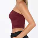 Trendy Queen Womens Tube Tops Strapless Crop Tops Basic Backless Sleeveless Going Out 2026 Spring Outfits Summer Clothes (XS)