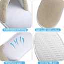 12 Pairs Disposable Slippers,Grey Closed Toe Spa Slippers,Non Slip Hotel Slipper,Soft Coral Fleece Slippers for Women Men,Comfortable House Slipper Bulk for Guests Hotel Home Travel