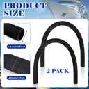 2 Pack Marine Fuel Fill & Exhaust Hose, 1.5" ID 48" Length PVC Flexible Hose, Heavy Duty for Boat Fuel Filler Neck & Exhaust System for Marine Applications
