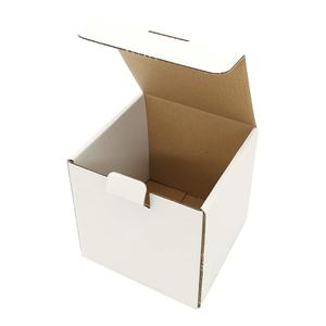 ROTCH 4x4x4'' Small Shipping Boxes, Cardboard Corrugated Mailers, Perfect for Shipping Small, White (M444-25-W)