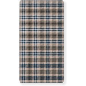 Brown Plaid Checkered Fitted Crib Sheet for Boys Girls Geometric Gingham Baby Sheet for Standard Crib and Toddler Rustic Patch Nursery Bed Mattress Sheets 28"x52"