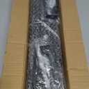 28-50 Inch Heavy Duty Black Curtain Rod Set - 2 Pack Cafe Rods With Brackets for Windows, Doors, Kitchen, Bathroom