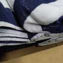 EBOOT 7 Pieces 100% Cotton Pool Beach Towels 30 x 70 Inch Cabana Oversized Basics Turkish Pool Bath for Hotel Swimming Bathroom(Navy Blue)