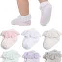Marchare Baby Lace Socks 3 Pack, 6-12M