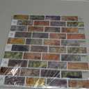 Art3d 10-Piece Peel & Stick Kitchen/Bathroom Backsplash Tiles, 12" X 12" Colorful Marble Tile Design