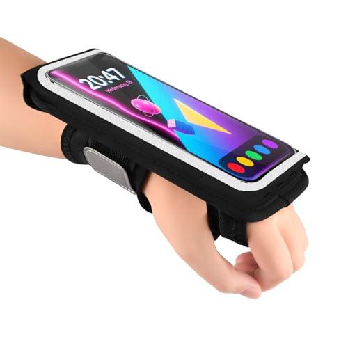 Kebrela Running Armband for Phone, Adjustable Reflective Sports Wristband & Forearm Band for iPhone 17/16/15/14/13 Pro Max Samsung Galaxy S23/S22, up to 7", Secure Fitness Phone Holder for Men Women