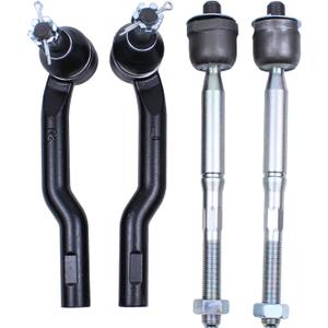 NewYall Front Inner and Outer Tie Rod End for Mazda 3 Sport 6 2014 2015 2016 2017 2018