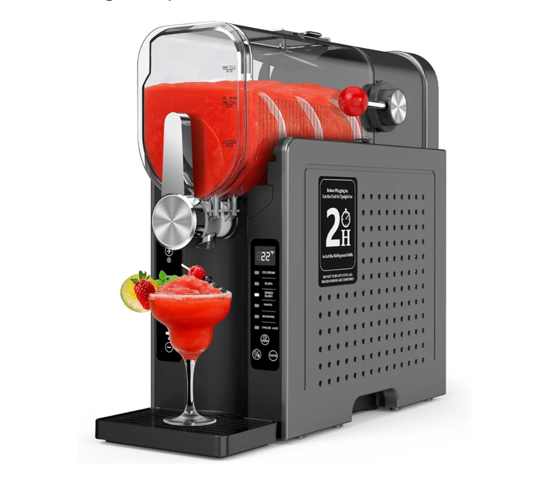 Slushie Machine for Home – 70oz Frozen Drink Maker with 6 Presets, No Ice Needed, 360° Mixing, One-Touch Self-Cleaning, Ice Cream & Smoothie Machine for Margaritas, Frappés, Cocktails & More