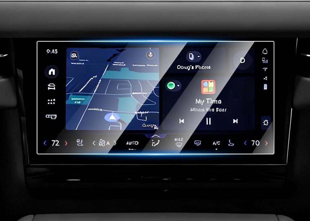 Karltys [Upgrade] 2PCS for 2025 2026 Lincoln Navigator Screen Protector 11.1 Inch [No Glare & Fingerprint] 9H Full Coverage Bubble-Free Glass Touchscreen Tempered Glass Protector 2025 Navigator Accessories