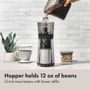 OXO Brew Conical Burr Coffee Grinder - Silver, Stainless Steel Burrs, One-Touch Automatic Smart Grind