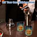 12 PCS Blue Plastic Mini Vintage Shot Glasses 3 oz Crystal Tequila Glasses Small Whiskey Glasses Vodka Glass Set Clear Disposable Liquor Cups Espresso Shot Cups for Party Weddings Gifts Birthday
