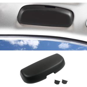 Jaronx Sunglasses Holder for BMW 1' E81 E82, 3' E90 E91,5' E60 E61,X1 E84, Glasses Holder Sunglasses Case Storage Box Replace for Driver Side Overhead Roof Grab Handle for BMW E Chassis(Black)