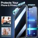 SMARTDEVIL 2 Pack for iPhone 13 Pro Max/iPhone 14 Plus Privacy Screen Protector, Military Grade Shatterproof, 9H Hardness, Anti-Spy Tempered Glass, Fast & Easy Installation, Case Friendly
