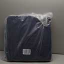 downluxe Waterproof Outdoor Chair Cushions for Patio Furniture, 18" x 18" x 2" Patio Chair Cushion with Adjustable Ties & Portable Handle, Square Outdoor Cushion with Removable Cover, Navy, 2 Pack