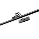 TIAUEU 26" Wireless Picture Lights, Rechargeable Battery Art Display Light with Remote Control, Dimmable/ Timer Off Dartboard Light, 3 Lighting Modes Full Metal Painting Display Lights(Black-1 Pack)