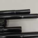 6 Pack Small Tension Rod 18 to 28 Inch Black Tension Curtain Rod Adjustable Spring Curtain Rods No Drilling Expandable Pressure Short Curtain Rods for Windows,Closets,Doorway,Kitchen