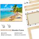 EVNEED 2 Pack DIY Canvas Stretcher Bars 16x20 Inch Canvas Frame, Sturdy Stretcher Frames for Oil Paintings, Prints, Paint by Numbers & Posters