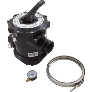 Pentair 261185 2-Inch 6-Way Clamp Style Valve Replacement Tagelus Pool and Spa Sand Filter