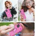 KCJ Compatible with iPhone 15 Plus Case/iPhone 14 Plus Case with[2Screen Protectors+1xLens Protector] Soft Silicone+Hard PC Full Body Protection Heavy Duty Phone Case 6.7 inch Pink