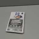 2 Pillow Protectors, Zippered Hypoallergenic Down Proof Pillow Covers, 600 Thread-Count - 100 % Cotton Pillows Protector, White, Standard / Queen Size