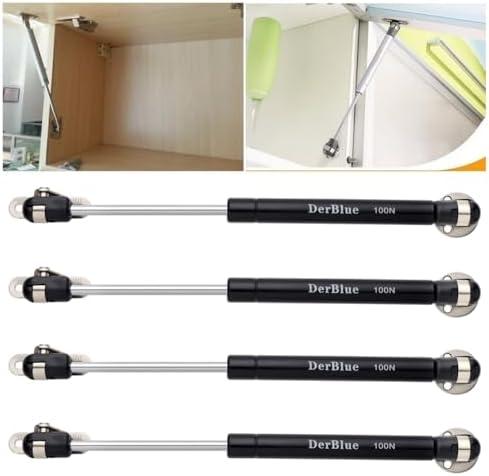 DerBlue 4-Pack 10inch 100N/25lb Gas Struts for Cabinets - Professional Cabinet Shocks and Gas Struts