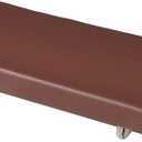 Faux Leather Piano Bench Cushions with Ties for Indoor Shoe Storage, Window Seat, Patio Seating, Dining Room Sette Bench pad 30x14 inch, Brown