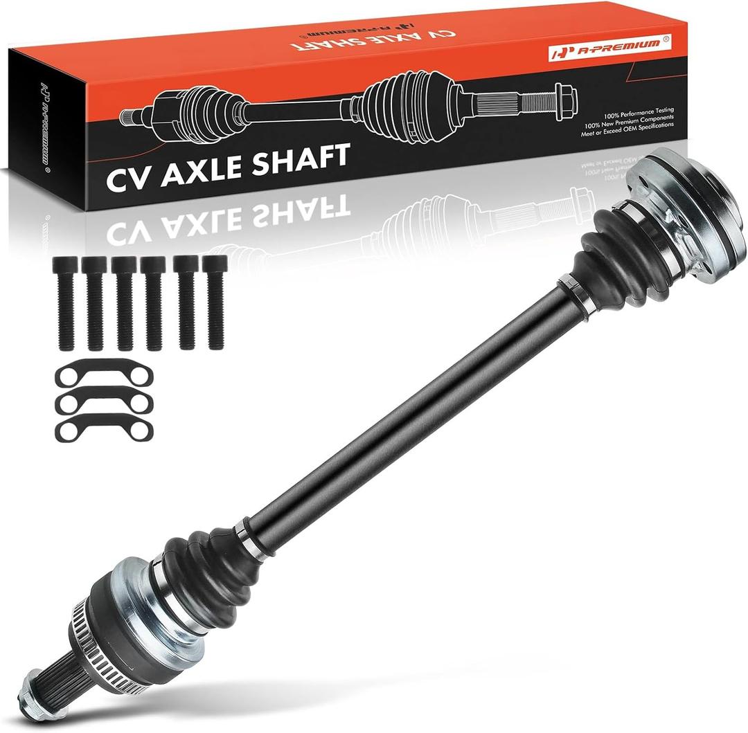 A-Premium CV Axle Shaft Assembly Compatible with BMW E83 Series X3, 2004 2005 2006 2007 2008 2009 2010, 2.5L 3.0L, Rear Left Driver Side