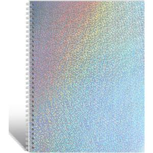 Large Reusable Sticker Book Collecting Album 8.511 Inch Sticker Storage Collection Organizer Book for Adult with 40 Sheets Letter Size Blank Release Paper and Holographic Cover (Dot)