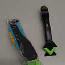 Caulking Tool 5 in 1 Silicone Caulking Grout Removal Sealant Finishing Tool with Grout Scraper, 6 Exchange Silicone Pads, Adhesive Residue Scraper Seam Repair Kit for Kitchen Bathroom (Green)