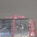 Vesici 60 Pcs Mini Loaf Pans with Lids and Spoons 6.8 oz Disposable Rectangle Aluminum Foil Baking Pans for Party Muffin Cheesecake(Red,Pink)