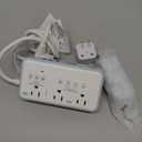 220V to 110V Voltage Converter US to Europe, 2000W Max International Power Converter with 4 USB Charging, Power Converter for European with Travel Plug Adapter (White)