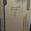 LIFETIME 80387 4-Foot Commercial Adjustable Folding Table, Almond