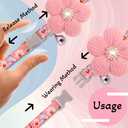 Medium Dog Collar with Flower, Dog Collars for Medium Dogs Collar for Girl Cute Dog Collar with Bell, Adjustable Length