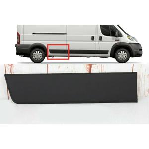 for RAM PROMASTER 2019-2025 Right Passenger Side Trim MOLDING Cover Black (Quarter Panel Long Wheel Base)