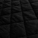 FLXXIE Down Alternative Toddler Comforter, Lightweight, Machine Washable and Warm Baby Crib Quilted Blanket for Stroller, Travel, 39x47 Inches, Black