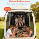 VEVOR SUV Tailgate Tent, 6 x 6 ft Pop-Up Screen House Canopy for 4-6 Person, Portable Screened Shelter with Carry Bag, for Car Camping, Backyard, Patio, Outdoor Activities
