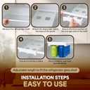 2 x Soda Can Organizer and Dispenser for Refrigerator/Pantry, Hanging Fridge Can Organizer  Adjustable Under-Shelf Soda Dispenser for Refrigerator, Holds 8 Cans, Space-Saving BPA-Free, Easy Installation