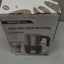 SIMPLETASTE Milk Frother, 4 in 1 Electric Milk Steamer, 16.91oz/500ml Automatic Warm and Cold Foam Frother for Coffee, Latte, Macchiato, Cappuccino, Hot Chocolate, Easy to Clean (Dark Blue)