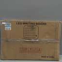 Slsy Illuminated LED Message Writing Board Erasable Neon Effect Menu Sign Board with 8 Makers, 12Colors Flashing Modes, Remote Control Message Board (28"X20")