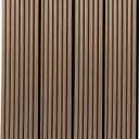 FORTUNO 4 Pcs Wood Panels for Wall and Ceiling - Decorative Fluted Slat Wall Paneling, Sound Absorbing Acoustic Panels for Studio, Living Room, 47.2"11.8", Brown